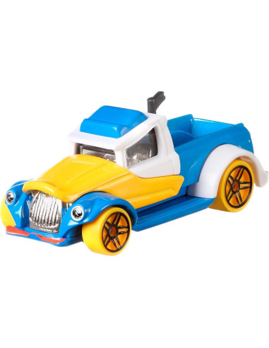 Hot Wheels Donald Duck 1:64 Coche de Metal Mattel