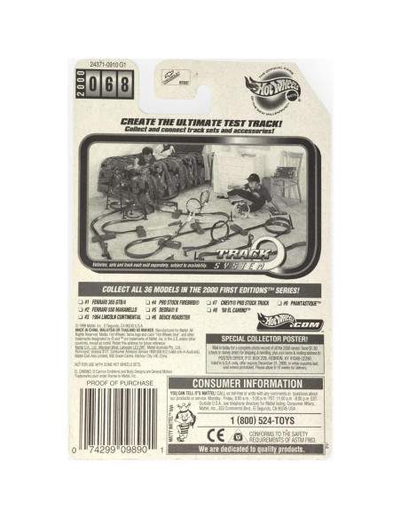 Hot Wheels 2000 El Camino 1968 Blanco 1:64 Coleccionable