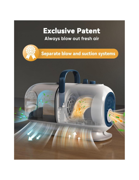 Aspiradora y Secador para Perros Oneisall BM1 8 en 1