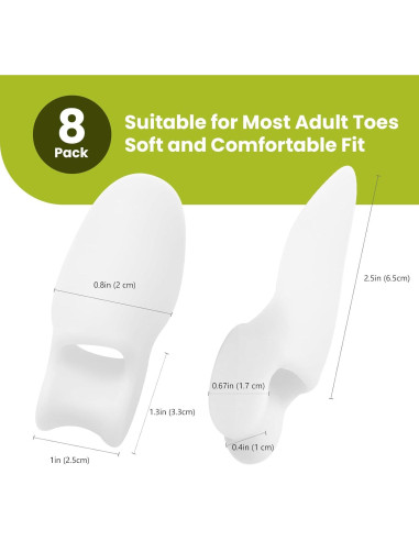 Protector de Almohadilla para Juanetes Bukihome - 8 Pzas Gel