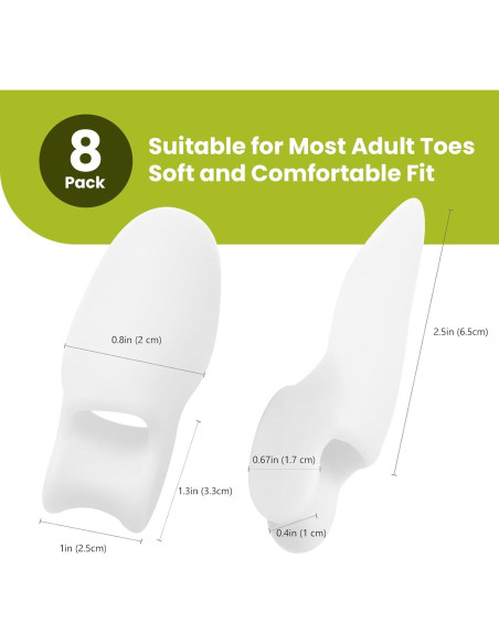 Protector de Almohadilla para Juanetes Bukihome - 8 Pzas Gel