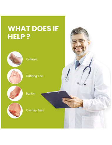 Protector de Almohadilla para Juanetes Bukihome - 8 Pzas Gel