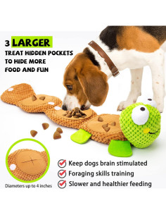 Juguete Rompecabezas para Perros Lilfrd Tortuga 10 cm 2