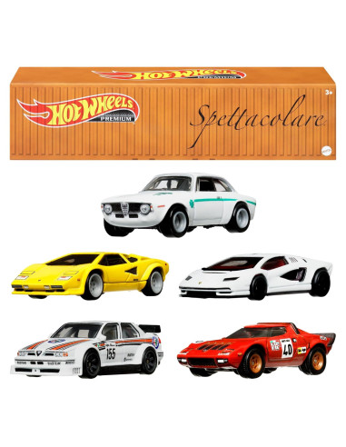 Set 5 Coches Juguete Hot Wheels Che Figata 1:64 Premium