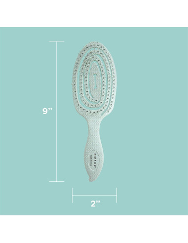 Cepillo Desenredante Ecológico BioSilk para Perros Azul