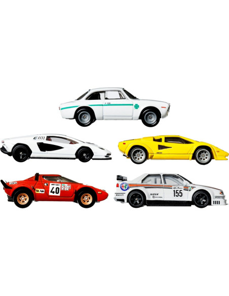 Set 5 Coches Juguete Hot Wheels Che Figata 1:64 Premium Set 5 Coches Juguete Hot Wheels Che Figata 1:64 Premium