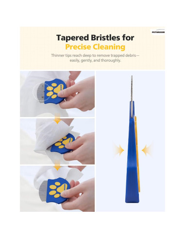 Peine Profesional PETHROOM para Ojos de Mascotas - Acero Inoxidable