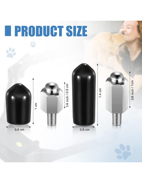 12 Piezas Reemplazo Puntos de Contacto Collar Entrenamiento Hotop