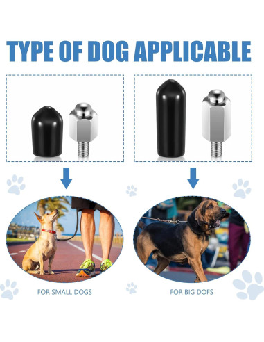 12 Piezas Reemplazo Puntos de Contacto Collar Entrenamiento Hotop