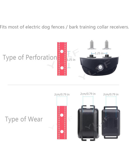 Correa de Nylon para Perros YLSF Rosa 1 Paquete 1.90 cm