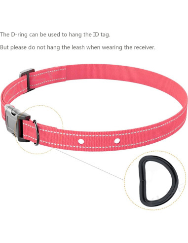 Correa de Nylon para Perros YLSF Rosa 1 Paquete 1.90 cm