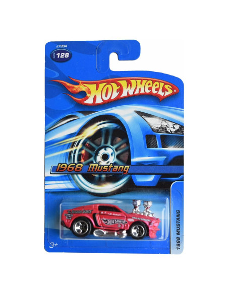 Hot Wheels Ford Mustang 1968 Rosa 1:64 Auto Metal 3+