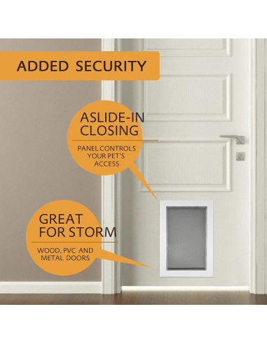 Aleta de Puerta para Mascotas AMZOO Grande 42,86x25,72cm