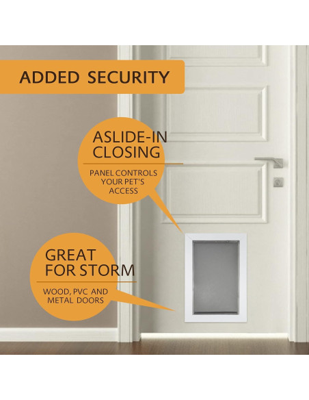Aleta de Puerta para Mascotas AMZOO Grande 42,86x25,72cm