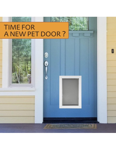 Aleta de Puerta para Mascotas AMZOO Grande 42,86x25,72cm