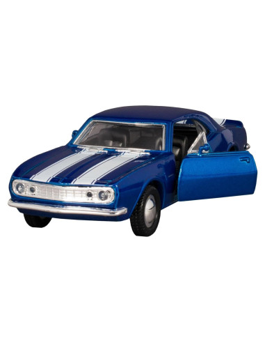 Modelo de Coche KiNSMART 1967 Chevy Camaro Z28 Azul 1:37