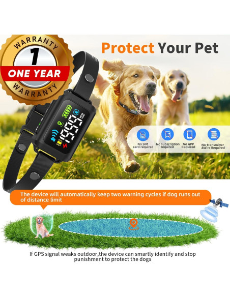 Collar Inalámbrico GPS Prestige Paws Pro500 para Perros
