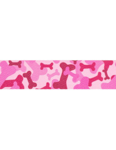 Collar de Reemplazo CollarSafe 1" Ancho Huesos Rosados 2