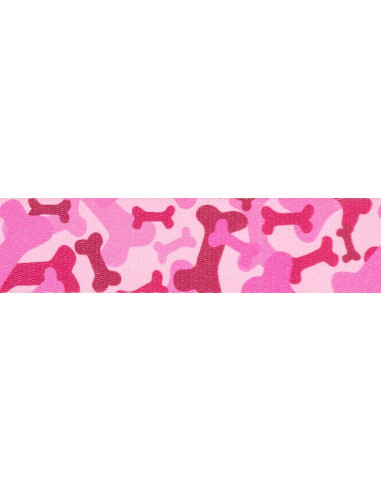 Collar de Reemplazo CollarSafe 1" Ancho Huesos Rosados