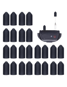 Puntas de goma para collar de choque Sliverdew 24 piezas 13mm