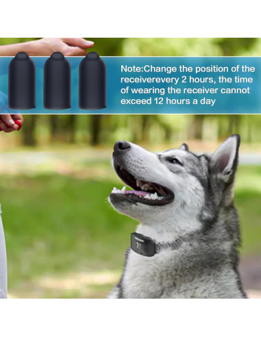 Puntas de goma para collar de choque Sliverdew 24 piezas 13mm