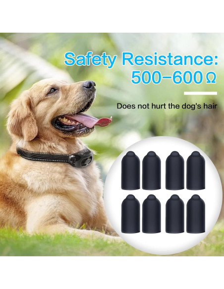 Puntas de goma para collar de choque Sliverdew 24 piezas 13mm Puntas de goma para collar de choque Sliverdew 24 piezas 13mm