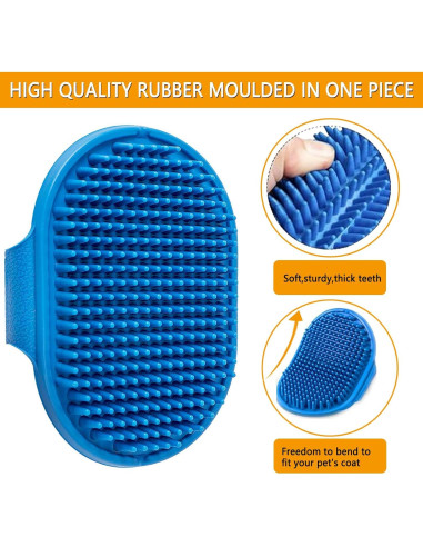 Cepillo de Aseo para Perros ROPO con Mango Ajustable 2pcs