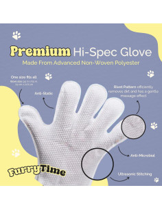 Guantes de Limpieza para Mascotas FURRYTIME 30 Unidades 2