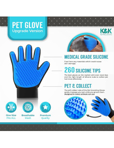 Guantes de Aseo para Mascotas Kennels & Kats - Talla Única 2