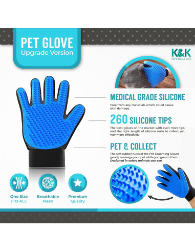Guantes de Aseo para Mascotas Kennels & Kats - Talla Única