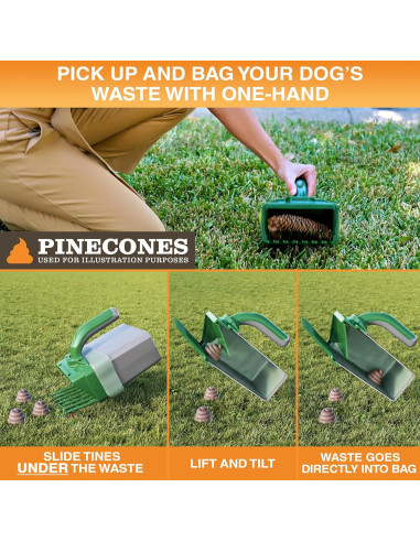 Recogedor de Excremento de Perro Neater Pets con 195 Bolsas