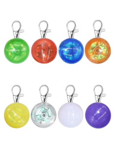 Paquete de 8 luces LED para collar de perro XIAOJUAN IP68