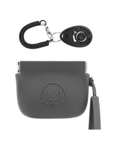 Bolsa de Golosinas para Perros WALLFID Silicona Gris Oscuro