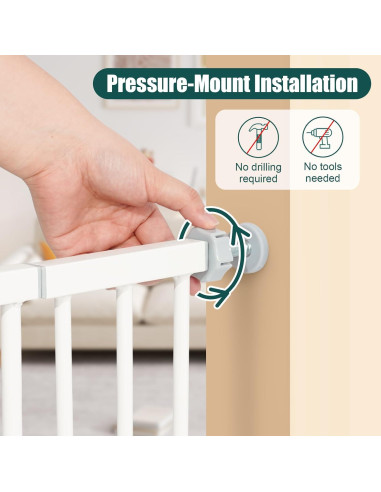 Puerta para Bebés Keny 76,2 cm Alta Ajustable 29.7-116,8 cm