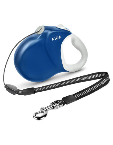 Correa Retráctil Fida 9m Azul para Perros Grandes 110 lbs