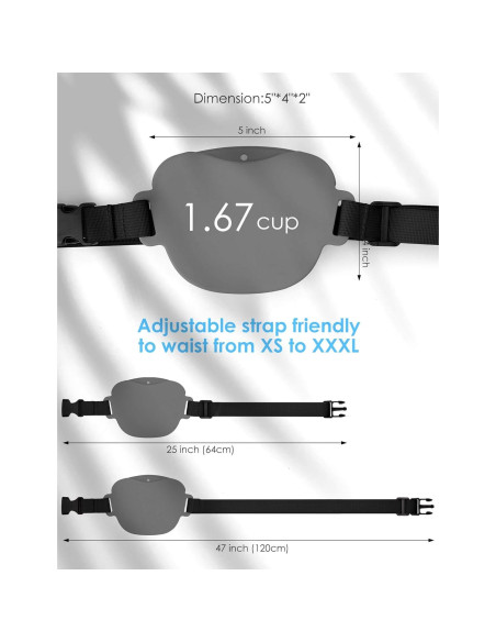 Bolsa de golosinas para perros Gobeigo con clicker 1.67 tazas