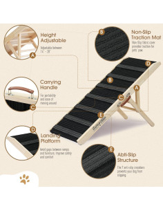 Rampa para Perros SweetBin 99 cm Ajustable Antideslizante 2