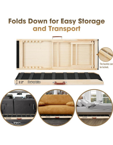 Rampa para Perros SweetBin 99 cm Ajustable Antideslizante