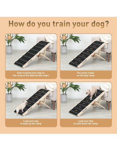 Rampa para Perros SweetBin 99 cm Ajustable Antideslizante