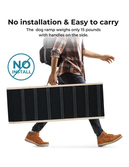 Rampa para Perros SweetBin 99 cm Ajustable Antideslizante