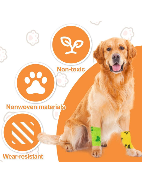 6 Rollos Vendaje Veterinario Kreyfer 5 m x 5 cm Autoadhesivo