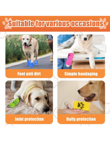 6 Rollos Vendaje Veterinario Kreyfer 5 m x 5 cm Autoadhesivo