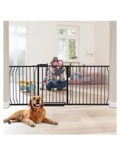 Puerta para Bebés HOOEN Extra Ancha 76-86 cm Metal