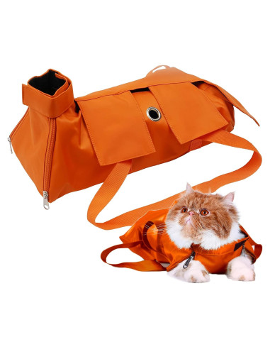 Bolsa de Restricción para Gatos Kukaster Naranja Tamaño M