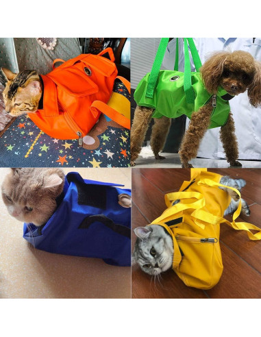 Bolsa de Restricción para Gatos Kukaster Naranja Tamaño M