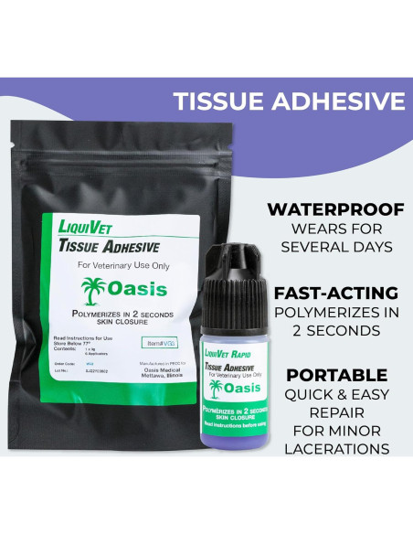Adhesivo Tisular Liquivet Rápido 3mL para Veterinaria