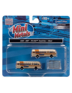Autobús GMC Transit Mini Metales 1:160 - 2 Piezas
