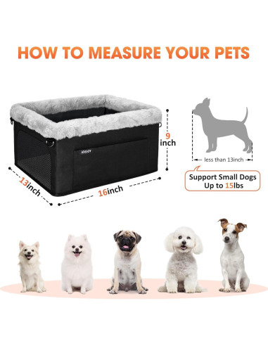 Asiento Elevador para Perros JOEJOY Negro hasta 9 kg