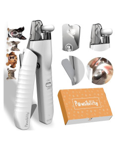 Cortauñas para Mascotas Pawsibility con Luz LED y Cuchilla de Acero