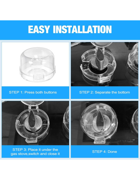 Cubiertas de Seguridad para Perillas de Estufa Bebés 10 Piezas Cubiertas de Seguridad para Perillas de Estufa Bebés 10 Piezas